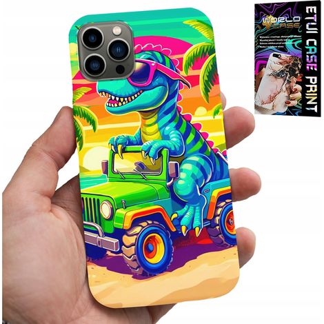 Custodia per iPhone 11 PRO - con disegni di dinosauri su un camion per bambini (1/5)