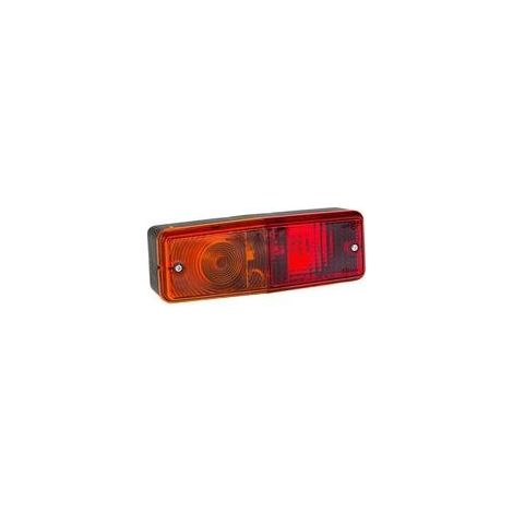 Feu arrière rectangulaire 3 fonctions – Feu rouge, stop, clignotant – Dimensions 200 mm x 65 mm x 60 mm – Entraxe 90 mm (1/3)