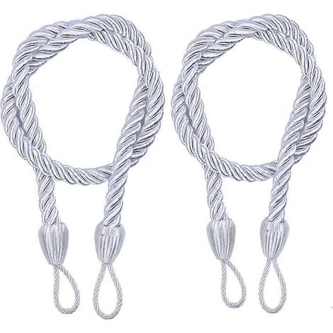 Lot de 2 embrasses de rideaux JoyMoreHome, cordons décoratifs faits main pour rideaux voilages, décoration intérieure et extérieure (1/4)