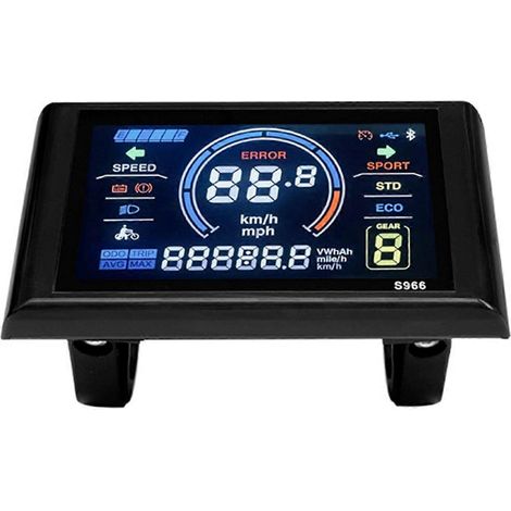 Compteur de vitesse pour vélo électrique Ebike SW900 avec écran LCD couleur (1/5)