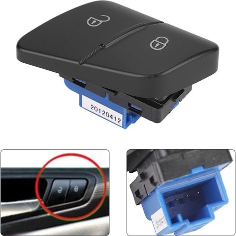 Bouton de verrouillage centralisé Auto Car 3C0962125B Commutateur Accessoire Véhicule (1/3)