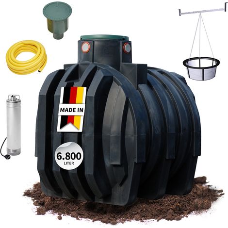 4rain MONO Erdtank-Paket 6800 Liter Garten-Comfort (1/5)