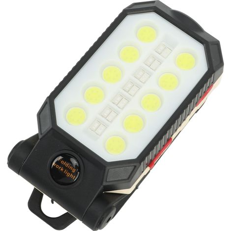 Lampe de travail LED COB rechargeable super lumineuse, aimant orientable, étanche IP66, fixation G1/4, usage atelier et extérieur (1/5)