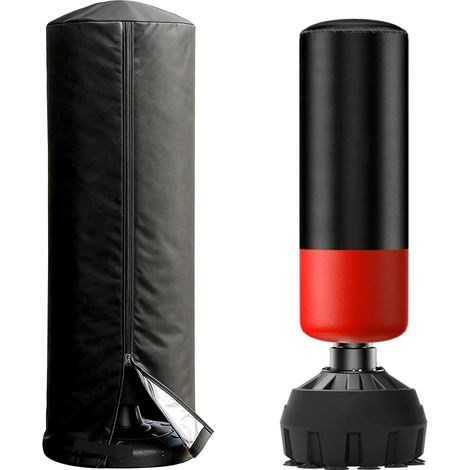Housse de Protection pour Sac de Frappe sur Pied, Bâche pour Sac de Boxe Debout Imperméable avec Fermeture Éclair Latérale