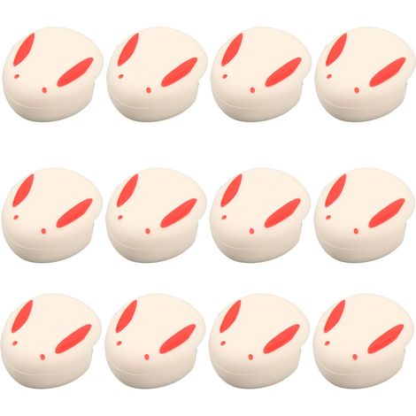12 Coins de Table Lapin Antichoc, Protège-Coins Meubles Bébé Sécurité, Forme Lapin, Abricot (1/5)