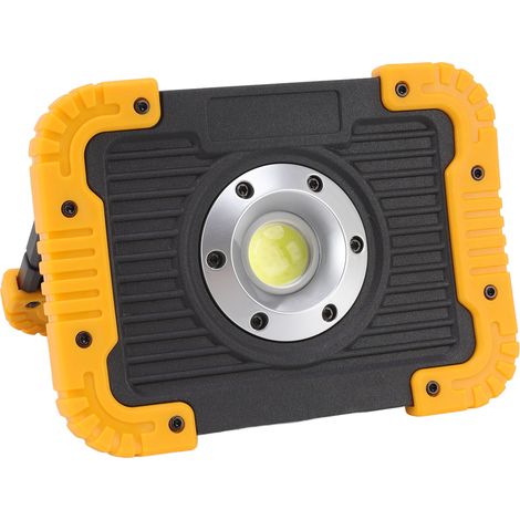 Projecteur de travail COB étanche, rechargeable par USB et portable, avec support rotatif à 180° pour le camping et les situations d'urgence. (1/5)