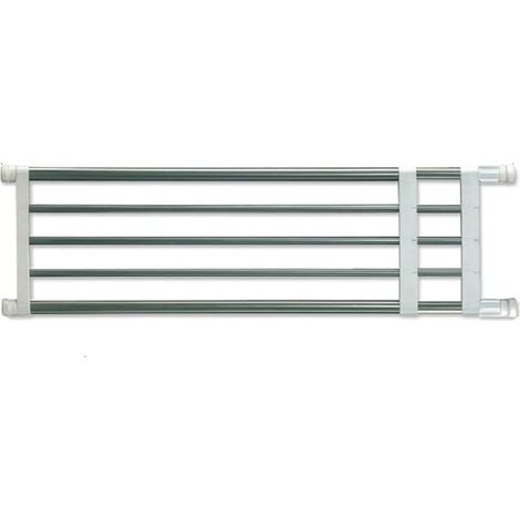 Étagère de Placard Extensible Séparateur d'étagère pour Armoire Réglable Rack de Stockage sans Percage Rangement suspendues DIY Organiseurs pour Cuisine Salle de Bain Chambre, 50-80CM
