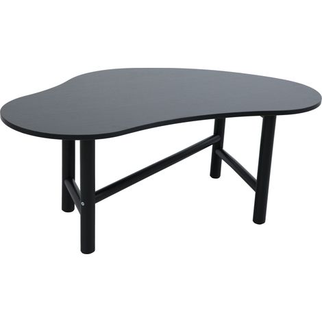 Table basse décor mélaminé noir