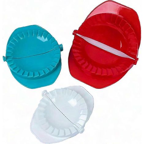 Kit à Raviolis avec 3 Emporte-Pièces (10, 12 & 15 cm) - Moule à Presser et Outils de Pâte pour Préparer Facilement des Dumplings Maison (1/4)