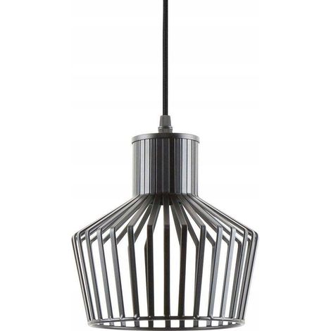 Leitmotiv Lignes Cap Lámpara Colgante Negra 18 cm