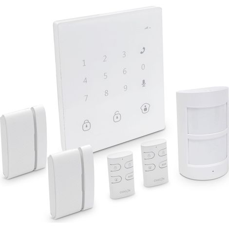 Système d'alarme GSM/SMS sans fil tactile - Chacon (1/5)