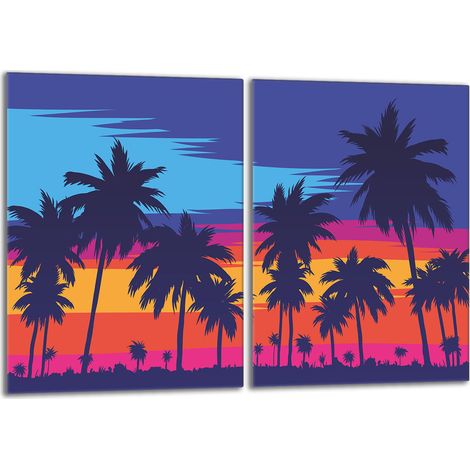 Protezione per piano cottura in vetro 2x40x52 Palms (1/5)