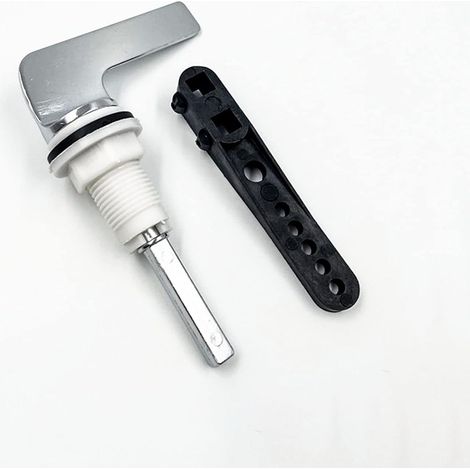 Toilet Flush Handle Replace Universal Fit Toilet Flush System Toilet Cistern Flush Parts (1/2)