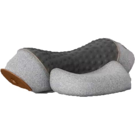 Ergonomisches Nackenstützkissen Callixe, 3-in-1-Modell mit Wärmemassage und elektrischer Heizfunktion für die Nackentraktionstherapie zu Hause und im Büro, Space Grau