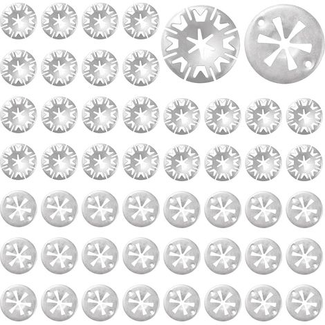50 Pièces 2 Styles 30mm Clips de Bouclier Thermique, Rondelles de Serrage, Échappement Bouclier Thermique Clip, pour la Plupart des Voitures (1/5)