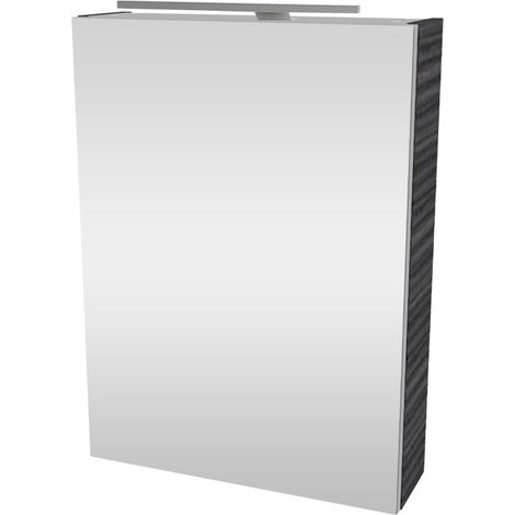 FACKELMANN SBC Spiegelschrank 50 Dark-Oak - Linksanschlag (1/5)