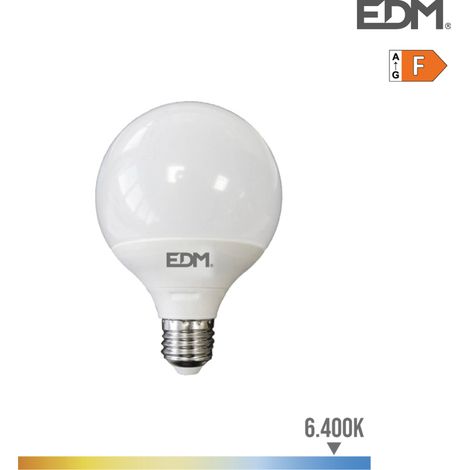LED-Kugelbirne ø125mm e27 15w 1521lm 6400k Kaltlicht ø12,5x14cm edm