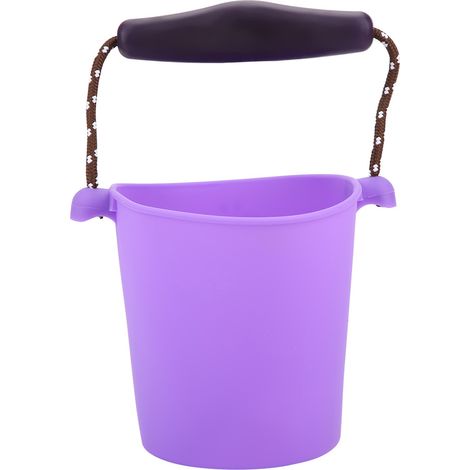 Zusammenklappbarer Silikon-Babybadeeimer, tragbares Duschspielzeug (Lila) (1/5)