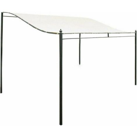 Toile De Toit De Rechange - 300D - 3 M X 2,6 M - Pour Tonnelle Extérieure - Blanc Crémeux (1/5)