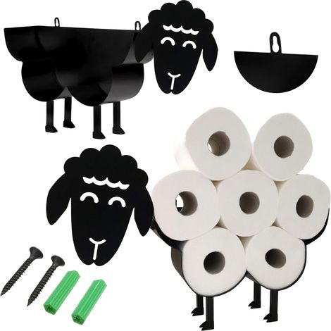 Halterständer mit Schafmotiv für Toilettenpapierrollen, Badezimmer (1/5)