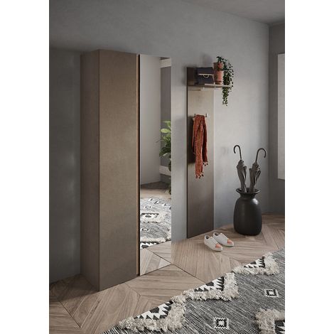 Armoire d'entrée moderne bronze/mercure Frida (1/4)