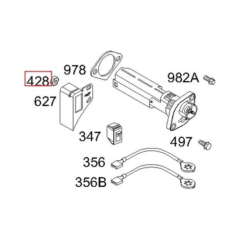 Original BRIGGS & STRATTON Rasenmähermotor-Abstellkabel 696323