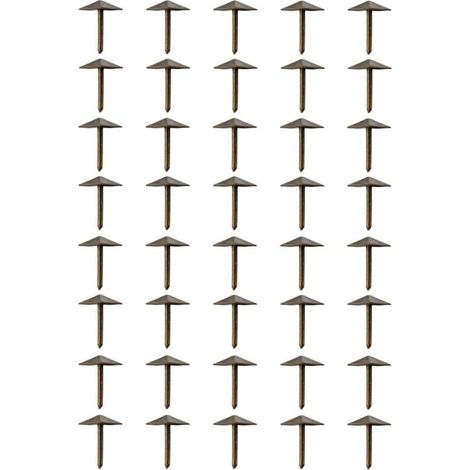 Bardusch-40 Clous décoratifs en Laiton Bronze Vieilli - 12x12mm - Accessoires de décoration. (1/5)