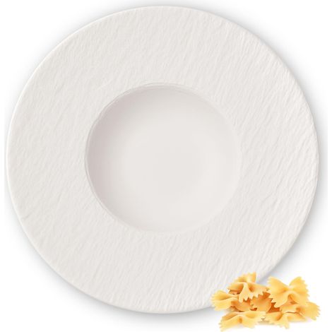 Assiette À Pâtes 29 Cm, Garanti Lave-Vaisselle, Compatible Micro-Ondes, Vaisselle, Soupe, Assiette Ceramique, Porcelaine (1/5)