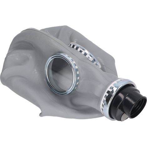 Visière de protection intégrale en caoutchouc réutilisable KN95 avec tube et réservoir de filtre à gaz (1/5)