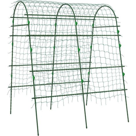 Grille ajustable spéciale pour plantes grimpantes, avec structure en treillis pour plantes, pour jardin et balcon, en acier, couleur verte, dimensions 144 x 167 x 206 cm. Installation sur site.