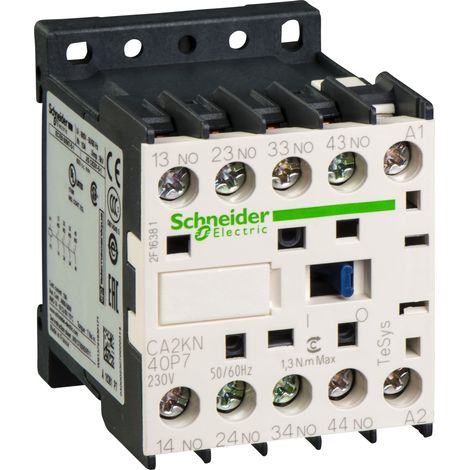 Contacteur CA2K 4 F plus 0 O instantané 10 A 230 V CA - CA2KN40P7