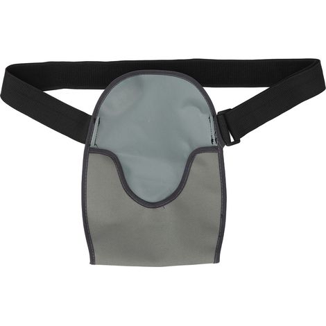 Pochette de couverture pour colostomie lavable, étanche et extensible avec ceinture ajustable - Gris (1/5)