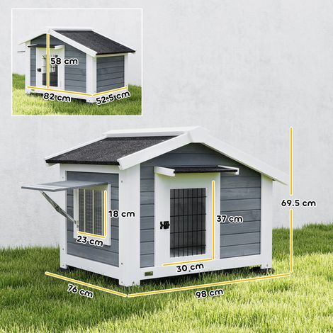 Maison en bois pour usage extérieur, 98 x 76 x 69,5 cm (1/5)