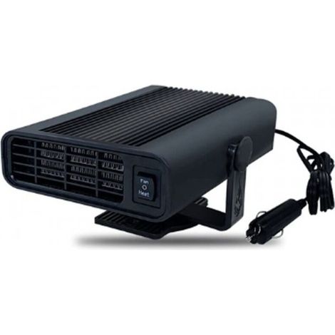 Chauffage de voiture portable, 12 V/24 V, rotatif à 360°, 150 W, dégivreur, chauffage de voiture (noir, taille 12 V) (1/5)