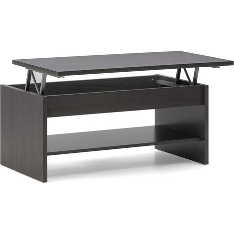Mesa de Centro Elevable 100x50x44 a 57cm acabado color ceniza
