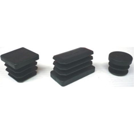 PUNTALE ALETTATO RETTANGOL 40X60 MM PLAST NERO