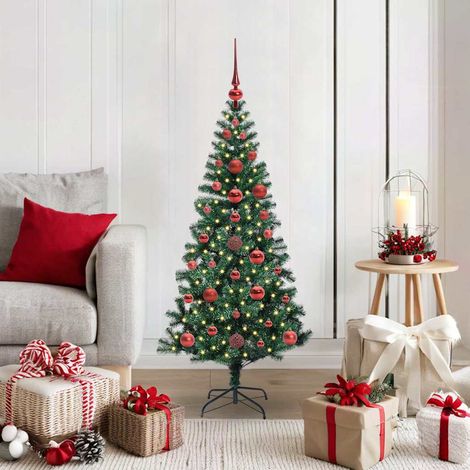 vidaXL Künstlicher vorbeleuchteter Weihnachtsbaum Grün 120 cm (1/5)