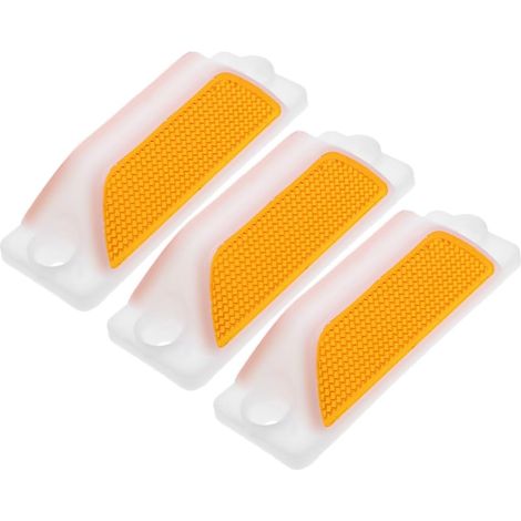 3pcs Réflecteurs de Route pour Allée en Plastique Polycarbonate Rectangulaires Accessoires D'installation, Identification Claire et Utilisation Polyvalente pour Garages (1/5)