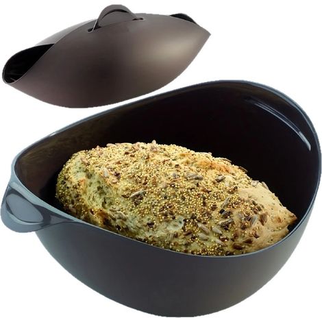 Molde para hornear pan, bandeja para hornear pan (1 pieza), panificadora de silicona, bol y bandeja para hornear pan de silicona, tamaño: 30x20x11,5 cm (1/5)
