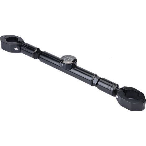 Barre de guidon en alliage d'aluminium pour moto, accessoire de cross avec boussole, noir (1/5)