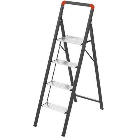 Taburete acero-aluminio Mini Slimstep Mix (4 peldaños) GIERRE