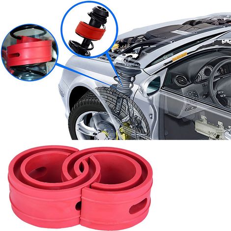 Amortisseur Auto Rouge 2 Pièces Butée de Ressort Pare-Chocs Tampon Type B+ (1/5)