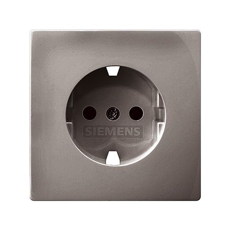 Tapa de enchufe schuko chocolate Siemens Delta Style 5UH12724CH