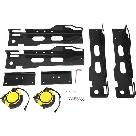 Kit di attrezzi per allineamento ruote per impieghi gravosi, misurazione precisa, piastra di convergenza in ferro resistente, colore nero. (1/2)