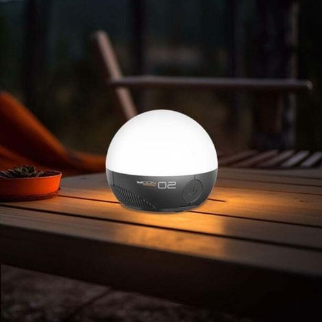 Rechargeable LED camping lamp, portable multi-functional tent light, mini magnetic night light, IPX5 waterproof outdoor mood lighting (1/5)
