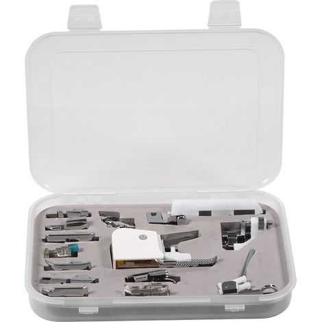 Pied-of-biche multifunctional for Machine to sew Brother Janome Singer, 15 pieces, Kit accessories (1/5)