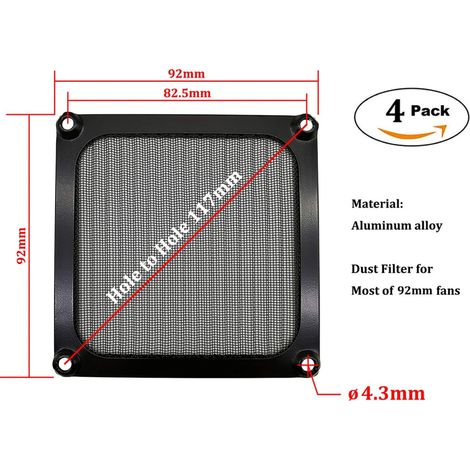 Dieser ultrafeine Nylon-Netzfilter für Computerlüfter verfügt über einen Magnetrahmen zur schnellen Montage. Er blockiert effektiv Tierhaare, reduziert Staub, erhält den Luftstrom aufrecht und sorgt f