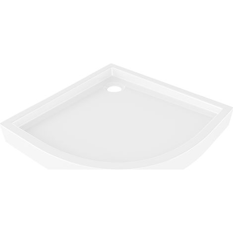 Mexen Flow+ Duschwanne Halbrund 80 x 80 cm, weiß glänzend - 46Q108080H (1/5)