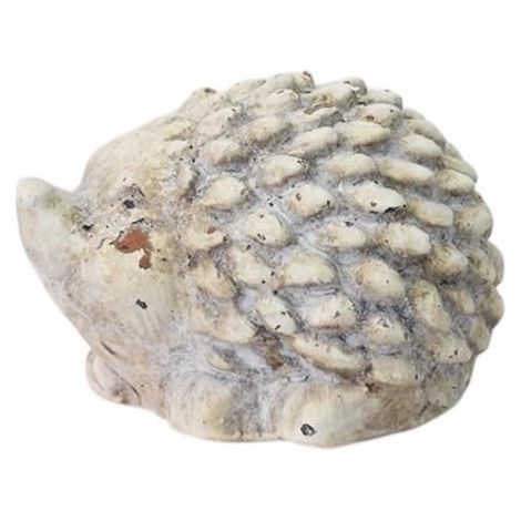 Hedgehog Ornament - L10 x W8 x H7 cm - Cream Cement