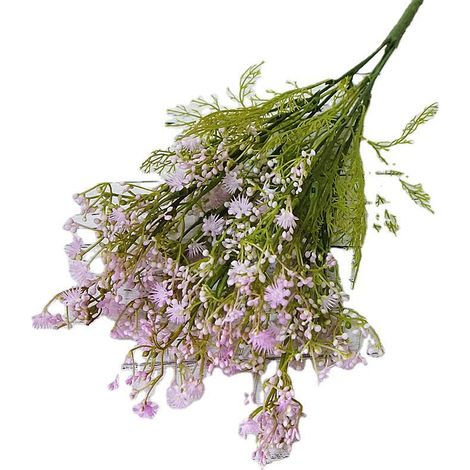 Künstliche Blume, lila, kleiner Griff, 5-zackiger Sternstiel, voll (1/4)